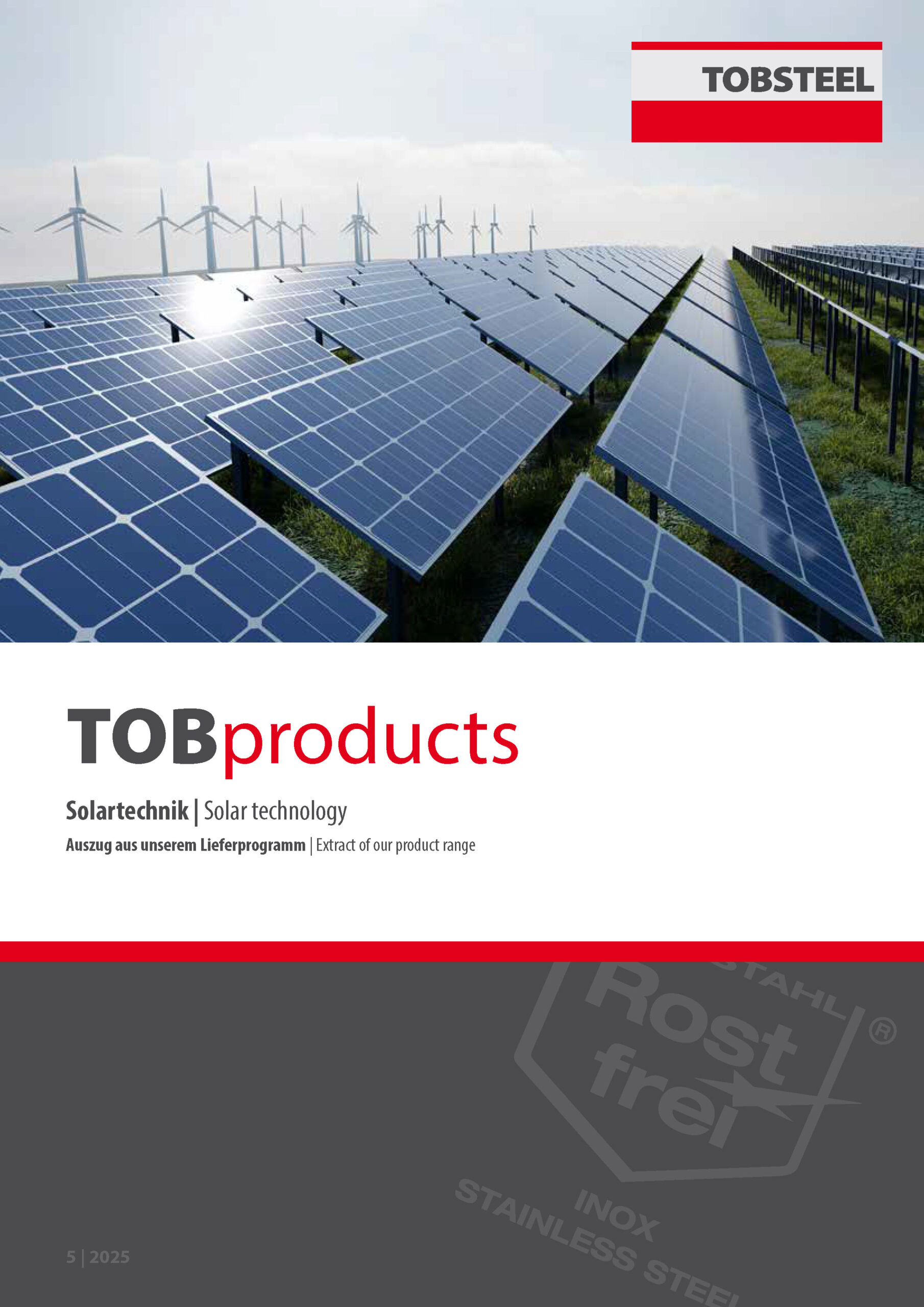 TOBSTEEL Produktinformation zu Fassaden- und Fenstertechnik