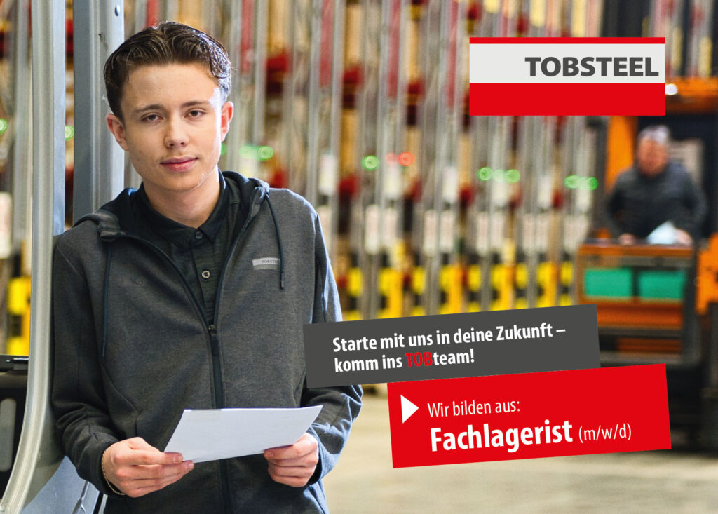 Ausbildung als Fachlagerist (m/w/d) bei der TOBSTEEL GmbH