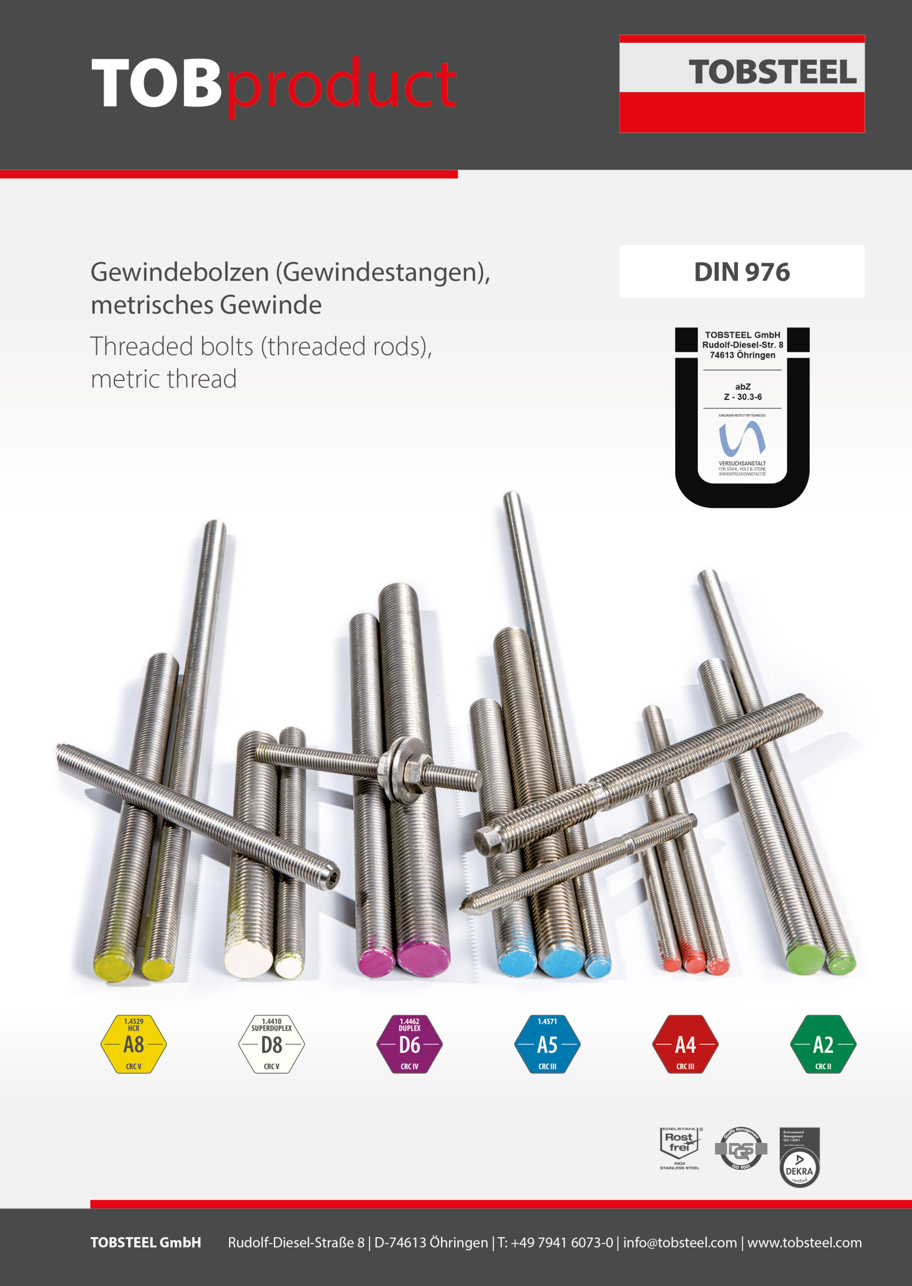 TOBproduct-DIN-976_Gewindebolzen Produktinformation TOBproduct ART.4090