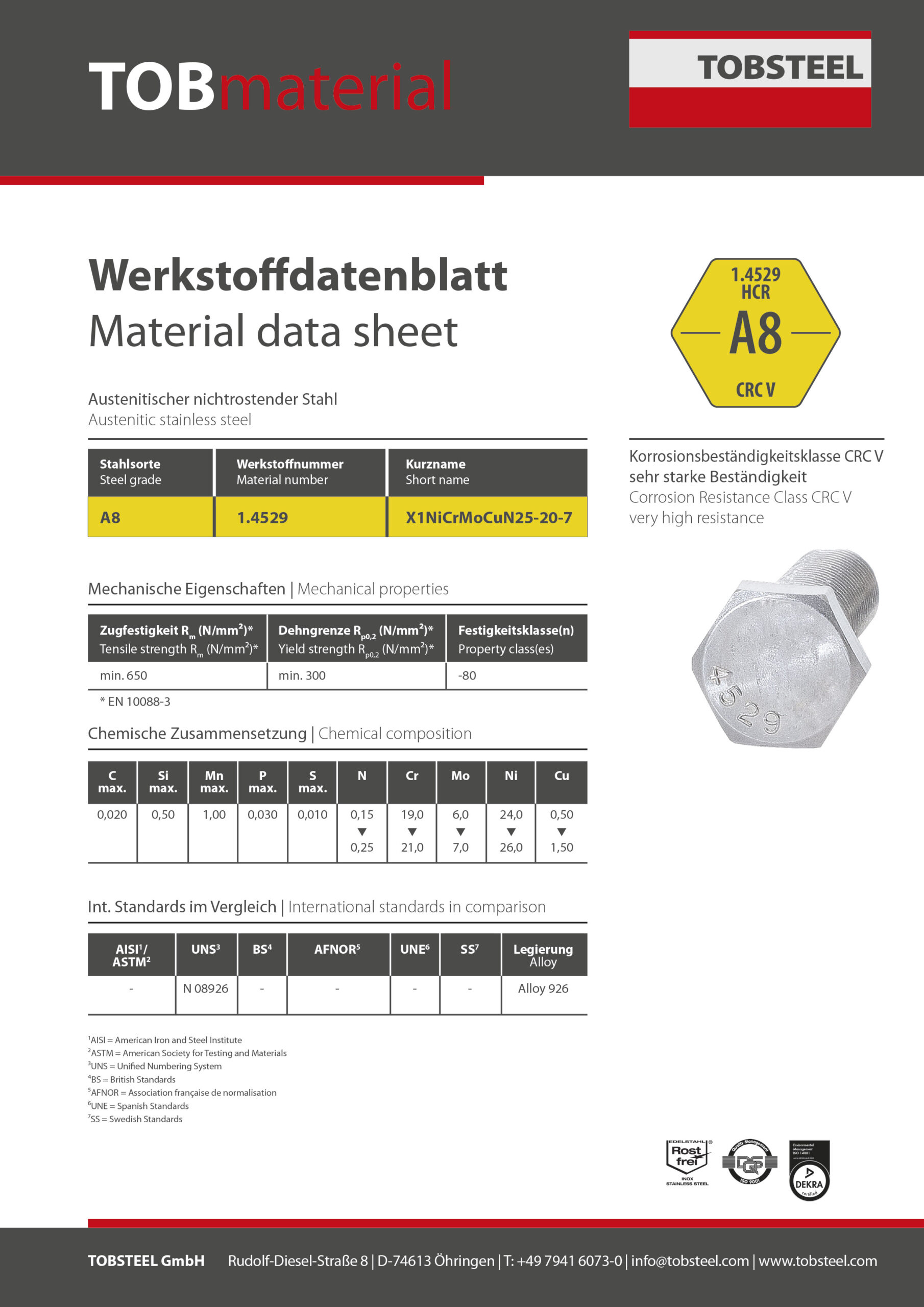 TOBSTEEL-TOBmaterial-A8-1.4529-HCR TOBSTEEL-Werkstoffdatenblatt-A8-1.4529-HCR